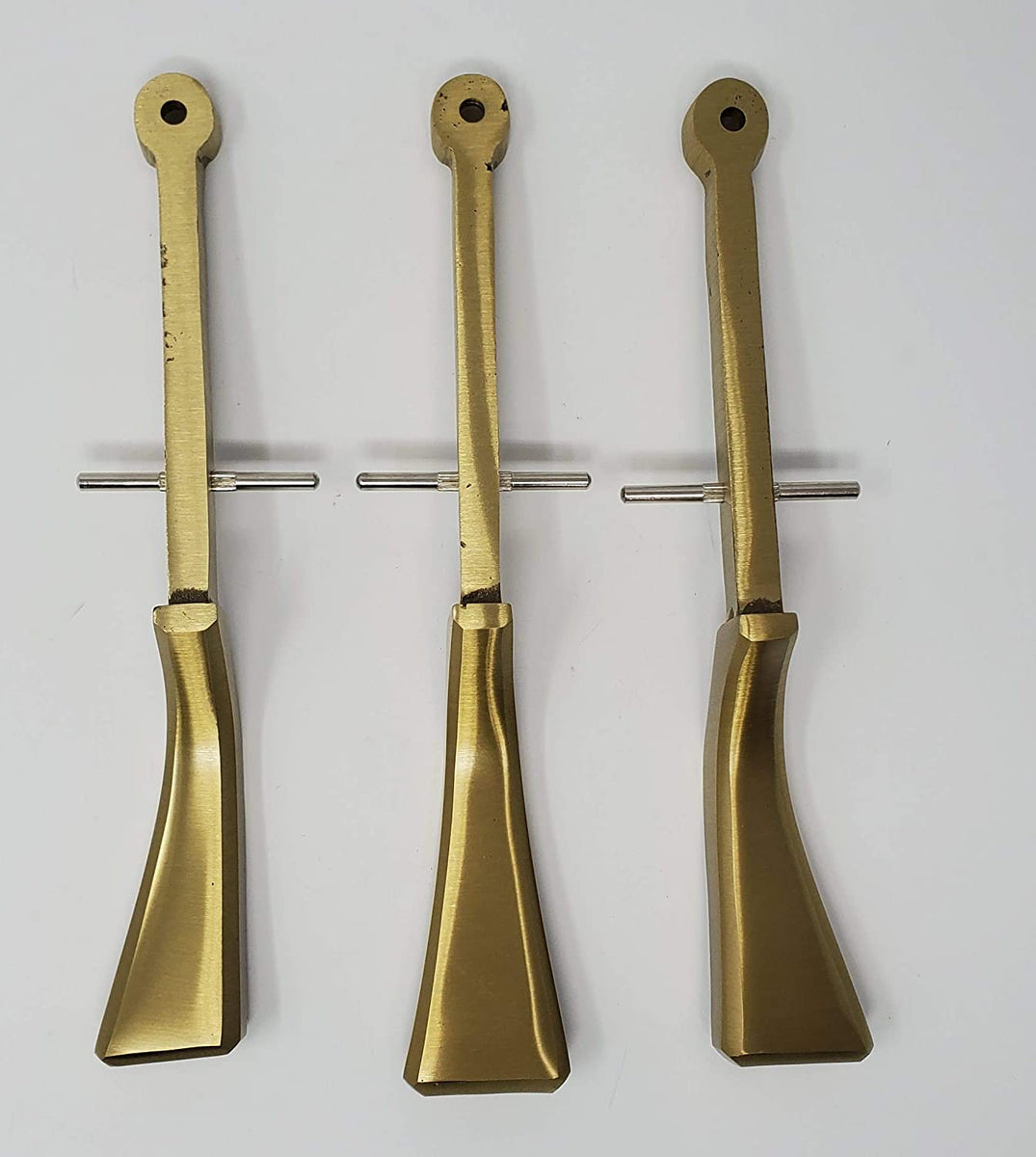 Grand Piano Pedals Solid Brass 85/8" with Satin Finish In Tune Piano
