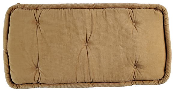 Camel Tan Tufted Bench Cushion - 12-3/4