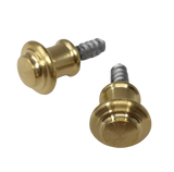 Piano Desk Knobs - Solid Brass - Small 1/2" - Choice of Wood or Machine Screws
