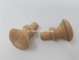 Unfinished peg end piano desk knobs
