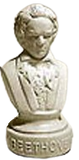 Halbe 3-1/2" to 4" Composer Statuettes