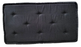 Black Tufted Bench Cushion - 13" x 25" x 1" | Same Day Shipping