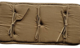 Caramel Tan Tufted Bench Cushion - 12" x 25" x 1" | Same Day Shipping