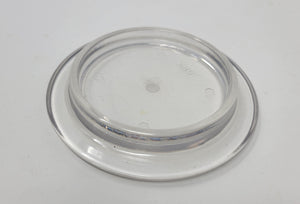 Lucite Piano Caster Cups - Transparent Clear - 4.5" Diameter | Set of 4