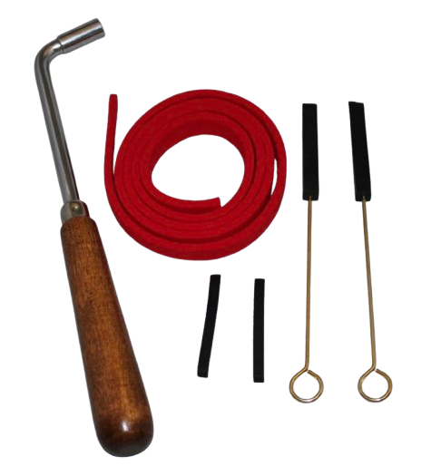 Piano Tuning Kit - Gooseneck Tuning Lever, Temperament Strip & Mutes | Tune Your Own Piano