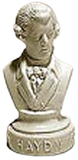 Halbe 3-1/2" to 4" Composer Statuettes
