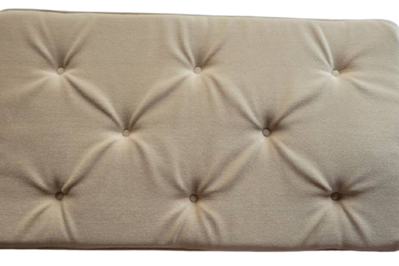 Light Gold Tufted Piano Bench Cushion Pad 14