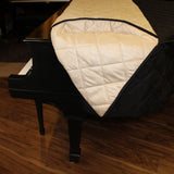 Grand Piano Cover - Fits 6'1" Kawai Grand Pianos - Quilted Black Heavy Duty Mackintosh Fabric | With Side Slits | Same Day Shipping