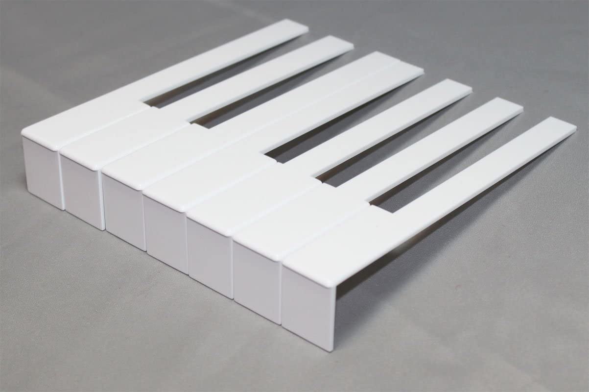 German Piano Keytops Full Set with Attached Fronts- Keytop