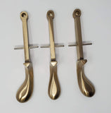Grand Piano Pedals 7-1/2" Solid Brass with Satin Finish