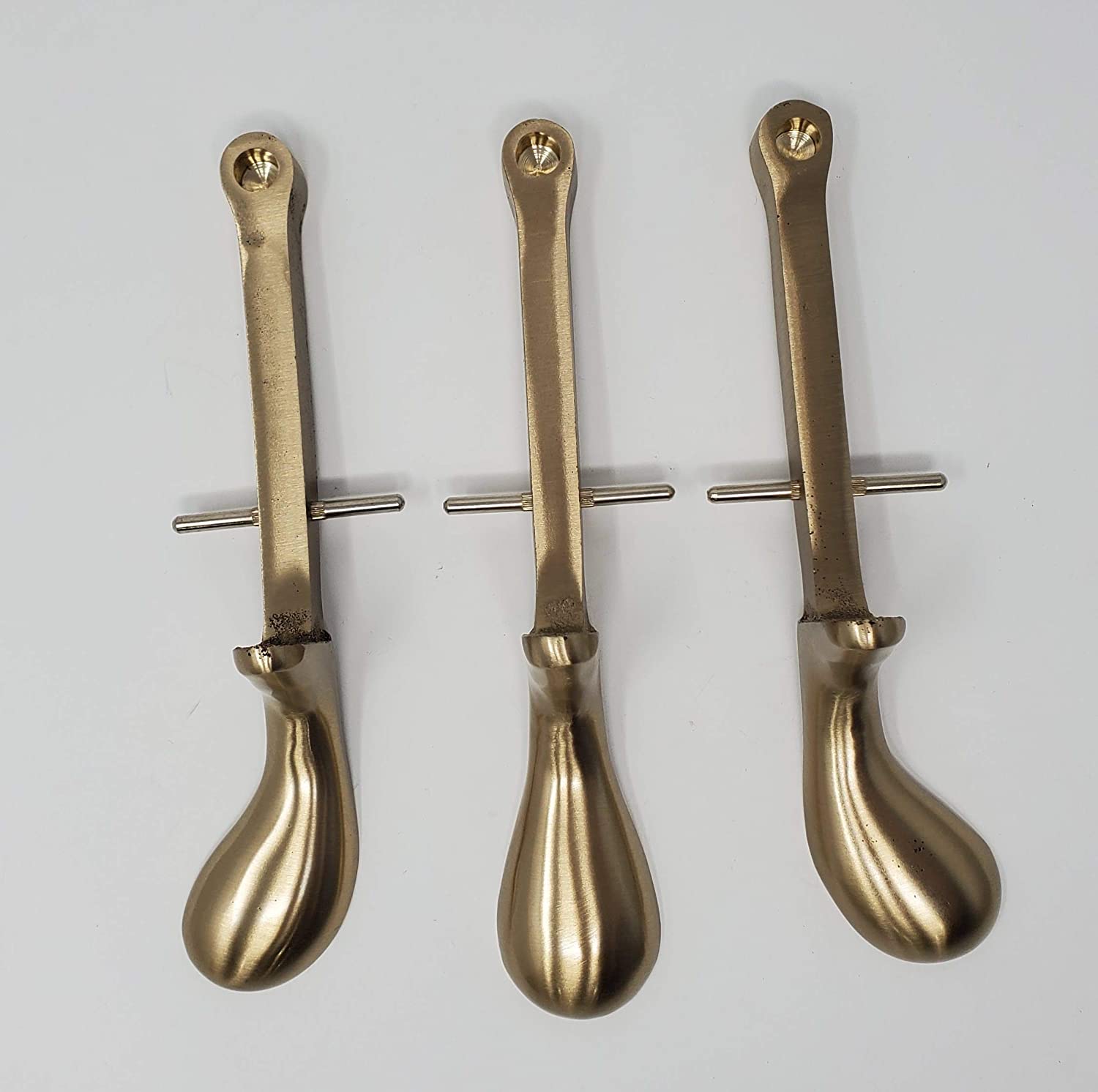 piano pedals Grand Piano Pedals 7-3/4" Solid Brass with Satin Finish