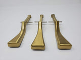 Grand Piano Pedals Solid Brass 8-5/8" with Satin Finish