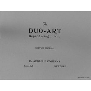 Duo-Art Reproducing Piano Service Manual