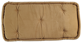 Camel Tan Tufted Bench Cushion - 12-3/4" x 25" x 1" | Same Day Shipping