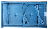 Ocean Crest Blue Piano Bench Cushion Pad 14" x 25" x 1"