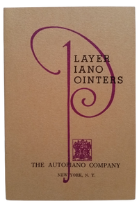 Player piano pointers book
