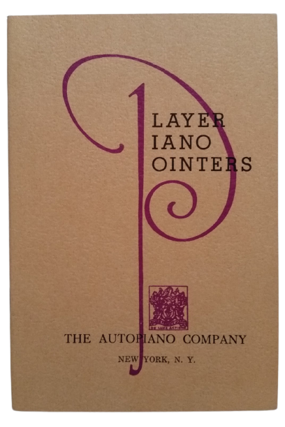 Player piano pointers book