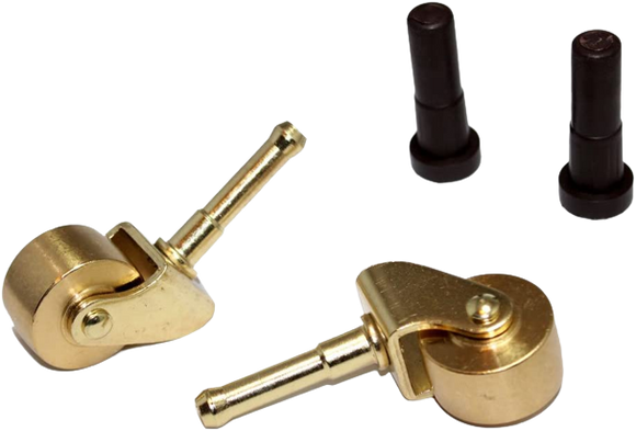 Brass Piano Casters For Spinet, Console or Vertical Pianos – In