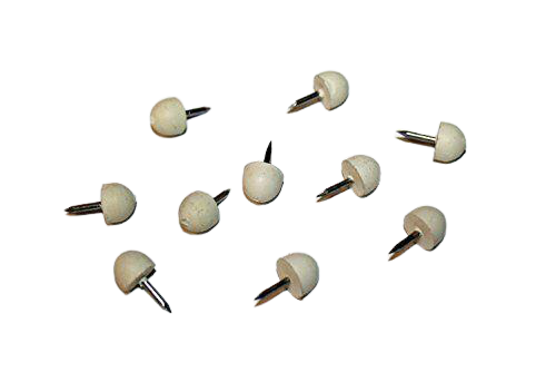 Rubber Button Piano Cabinet Bumper - Set Of 10 - Black, Brown Or White – In Tune Piano Supply - Foto 3