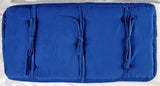 Piano Bench Cushion - 12" x 24" x 1" - Sapphire Blue - Tufted Style | Same Day Shipping