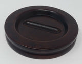 Jansen 4-1/2" Solid Wood Piano Caster Cups Mahogany