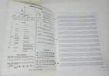 Manuscript Book 64 Pages 12 Staves Staff Paper Fits 3-Ring Binder